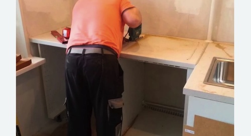 Сборка кухонного гарнитура. Корсаков